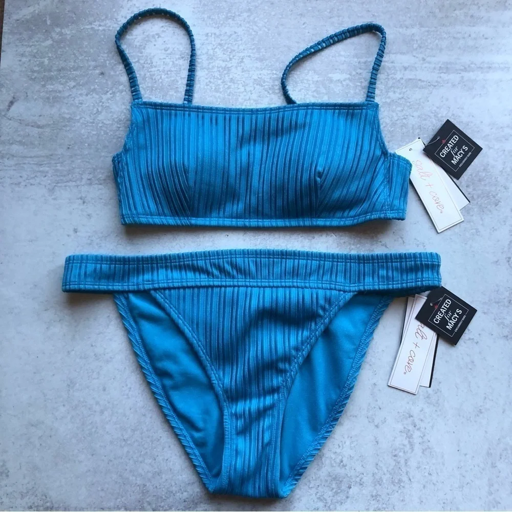 Salt & Cove Two Piece Bikini Set Blue